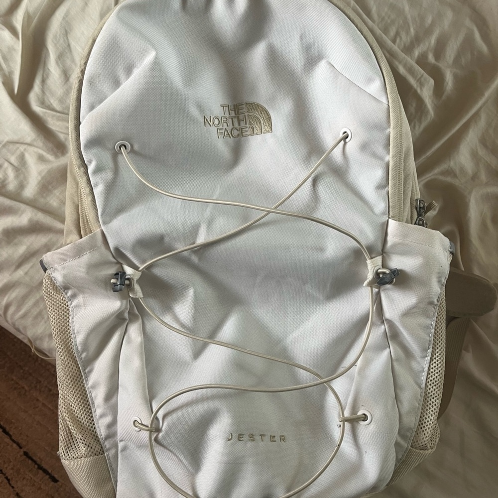 The North Face Jester Backpack in Cream and Tan